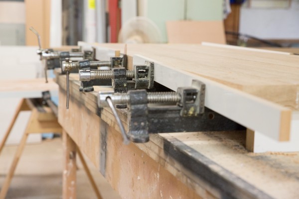 timber bench construction